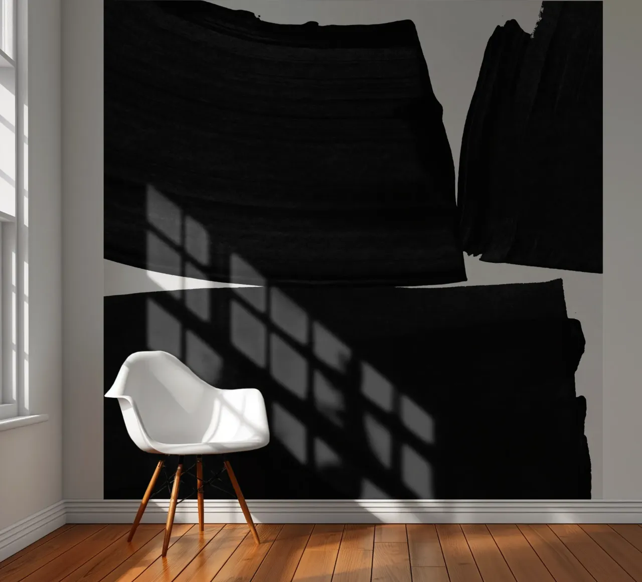 Minimalist Painting Black I photo wallpaper by Orara Studio