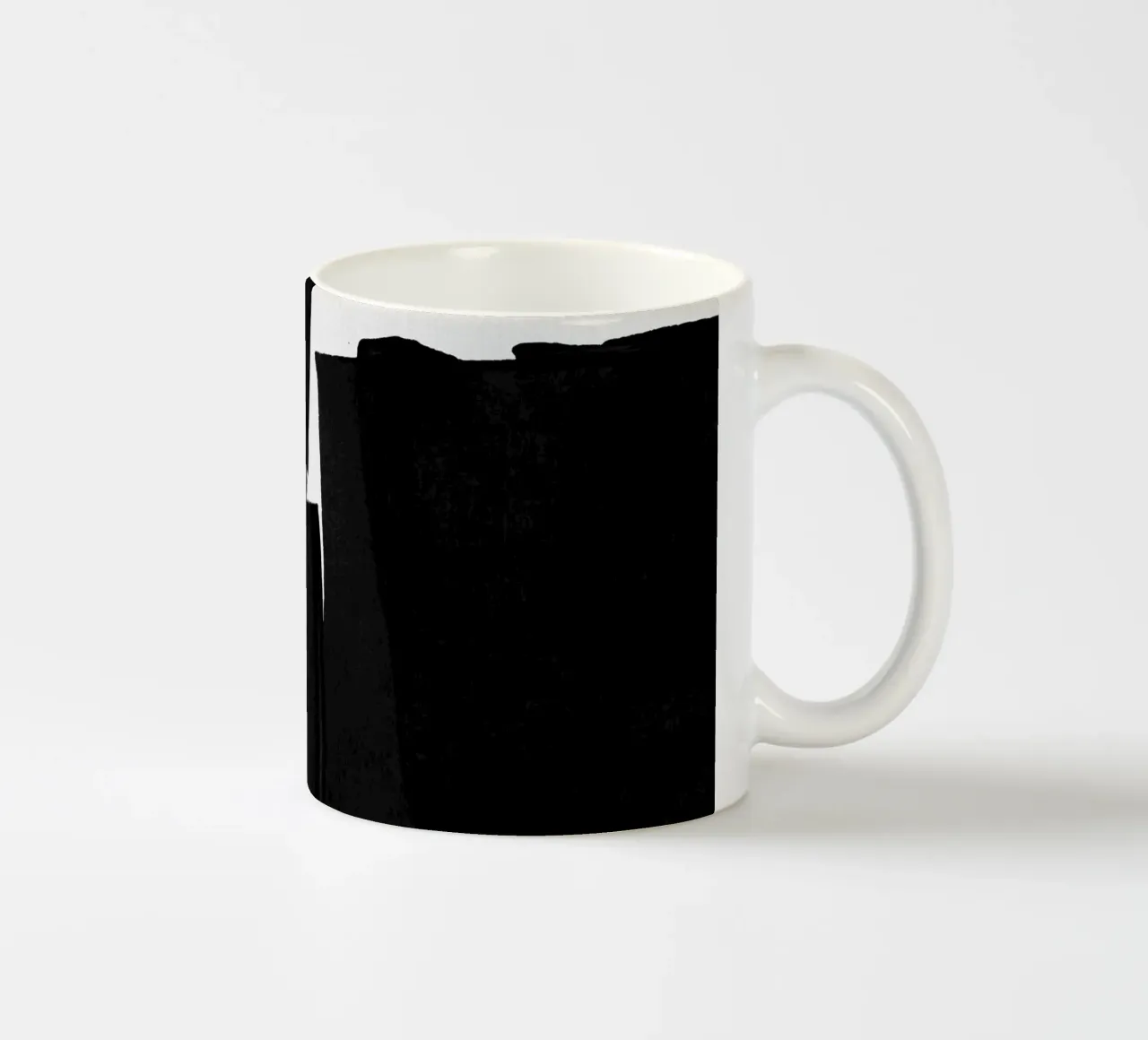 Pittura minimalista Nero I tazza in ceramica da Orara Studio