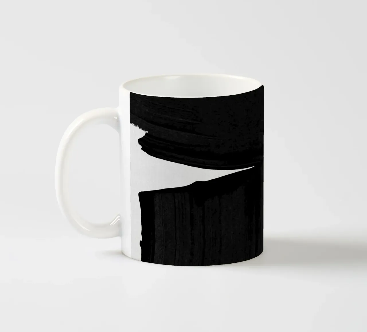 Pittura minimalista Nero I tazza in ceramica da Orara Studio