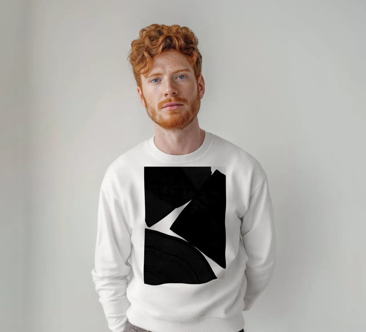 Minimalist Painting Black II sweatshirt by Orara Studio