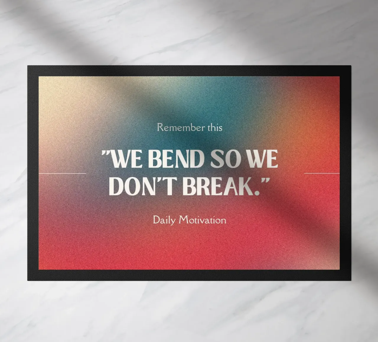 WE BEND doormat by ARTEVO