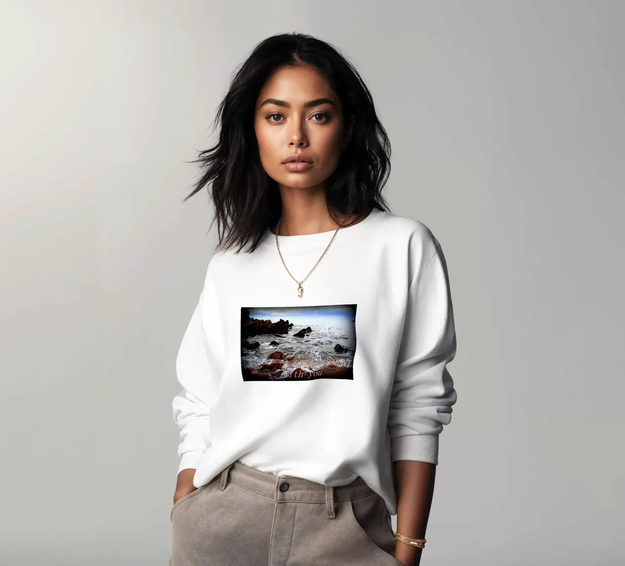 UN GRANDE MOMENTO CON VOI felpa da TYPOGRAPHY BY THIERRY VOBMANN