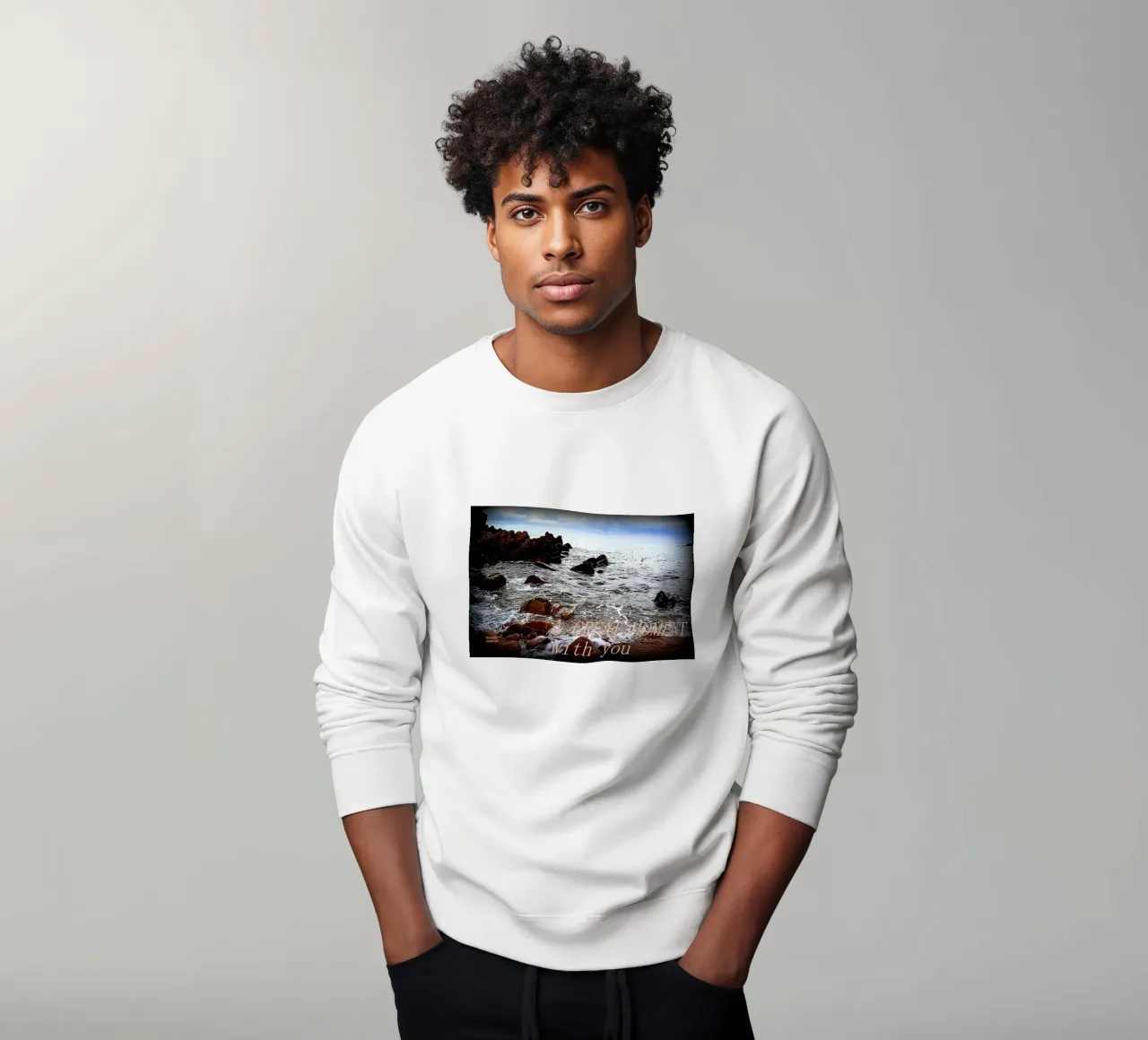 UN GRANDE MOMENTO CON VOI felpa da TYPOGRAPHY BY THIERRY VOBMANN