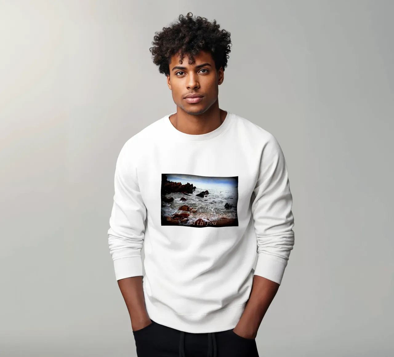 UN GRANDE MOMENTO CON VOI felpa da TYPOGRAPHY BY THIERRY VOBMANN