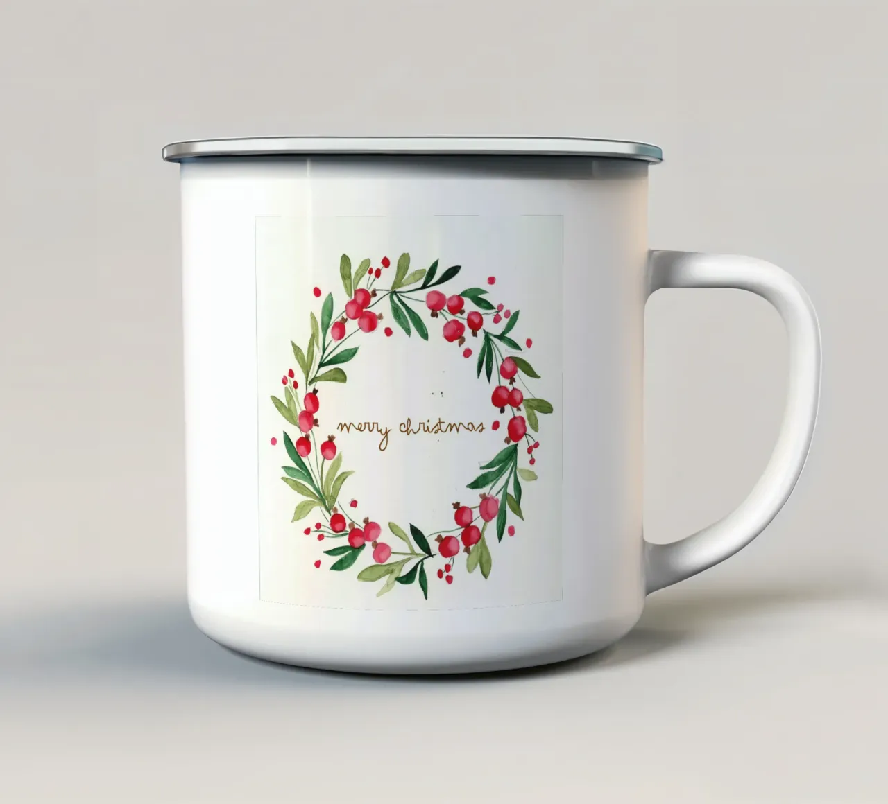 merry christmas circle tazza in smalto da Nathys_illustration