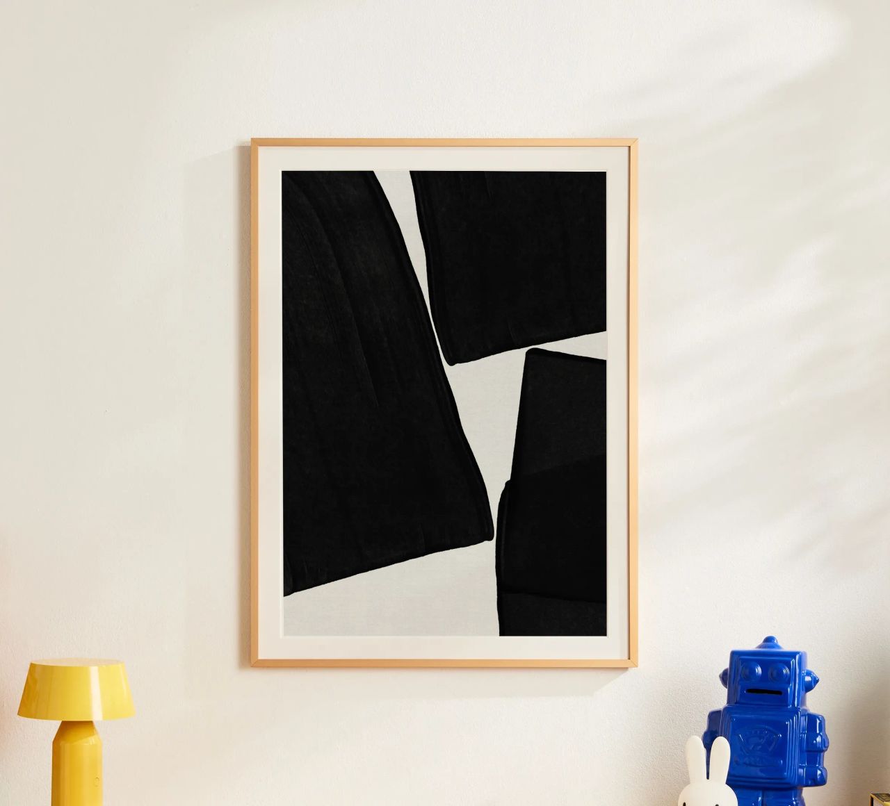 Minimalistische Malerei Schwarz III Poster von Orara Studio