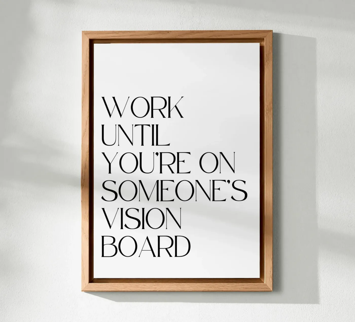 Work Until forex plate by QuoteFrame