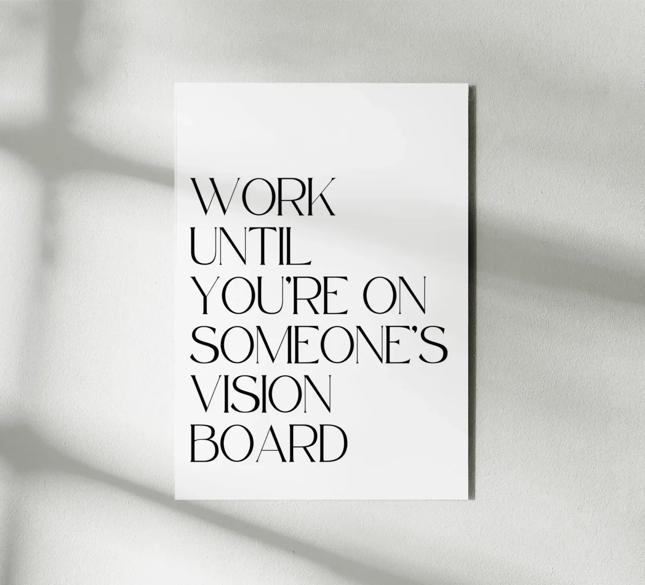 Work Until forex plate by QuoteFrame