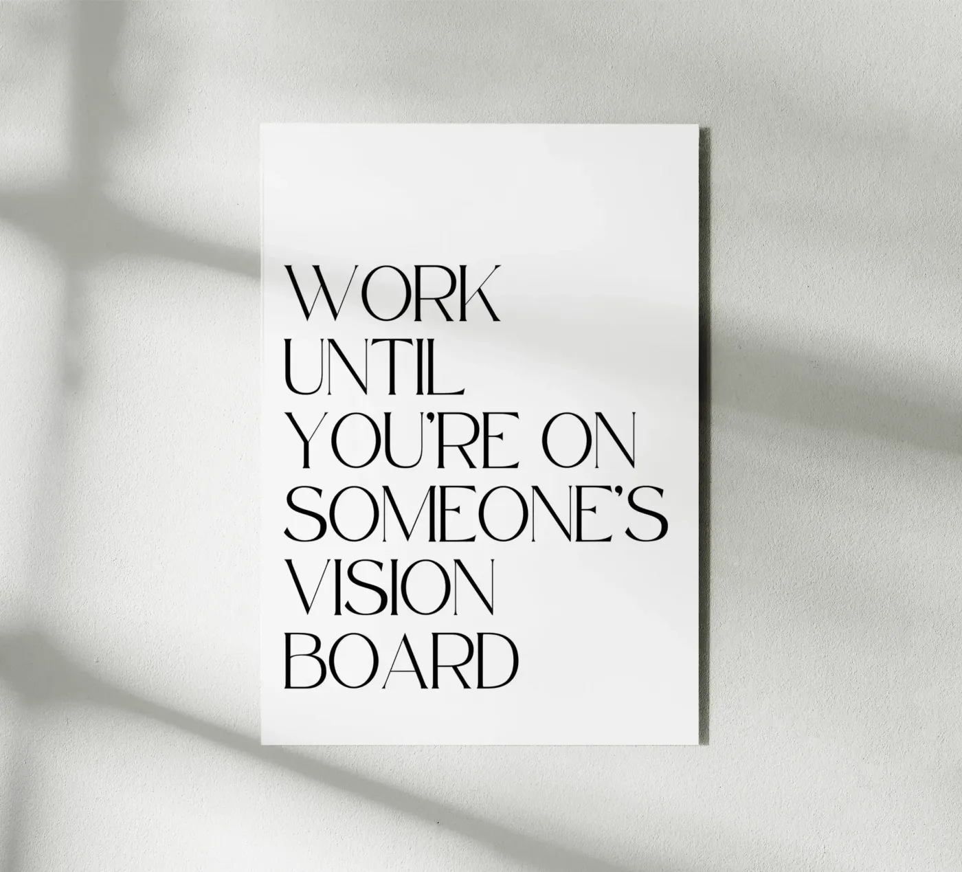 Work Until forex plate by QuoteFrame