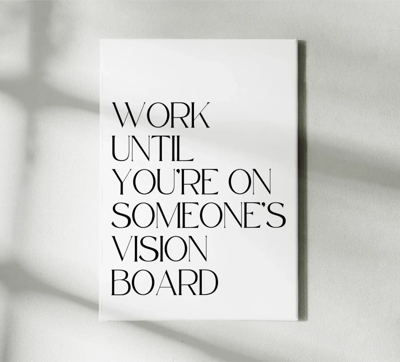 Work Until canvas van QuoteFrame
