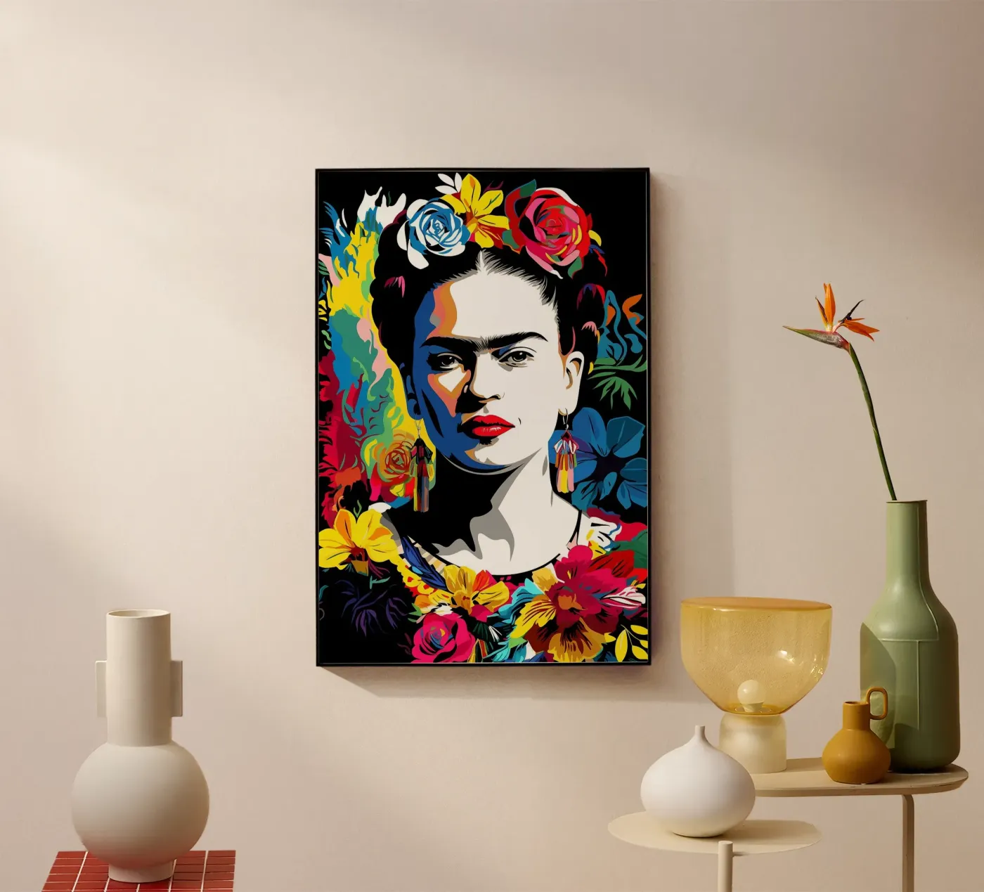 Frida unplugged Acryl-Glas von Ella Barga