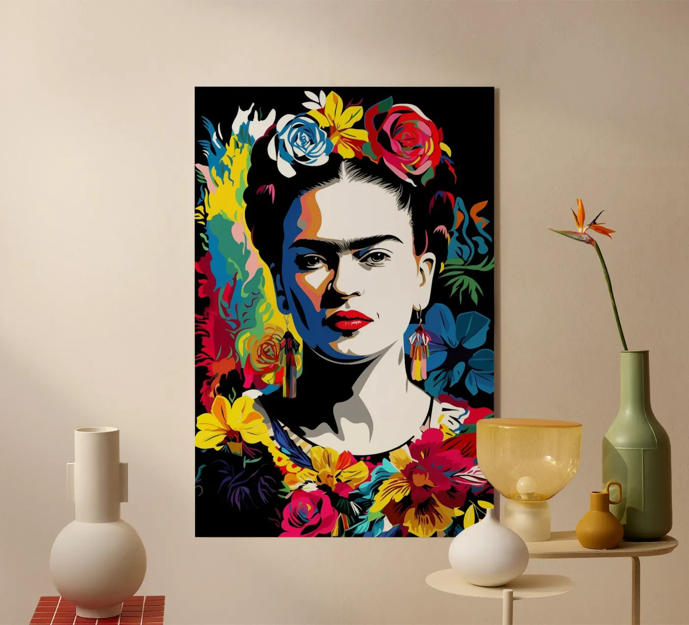 Frida unplugged Acryl-Glas von Ella Barga