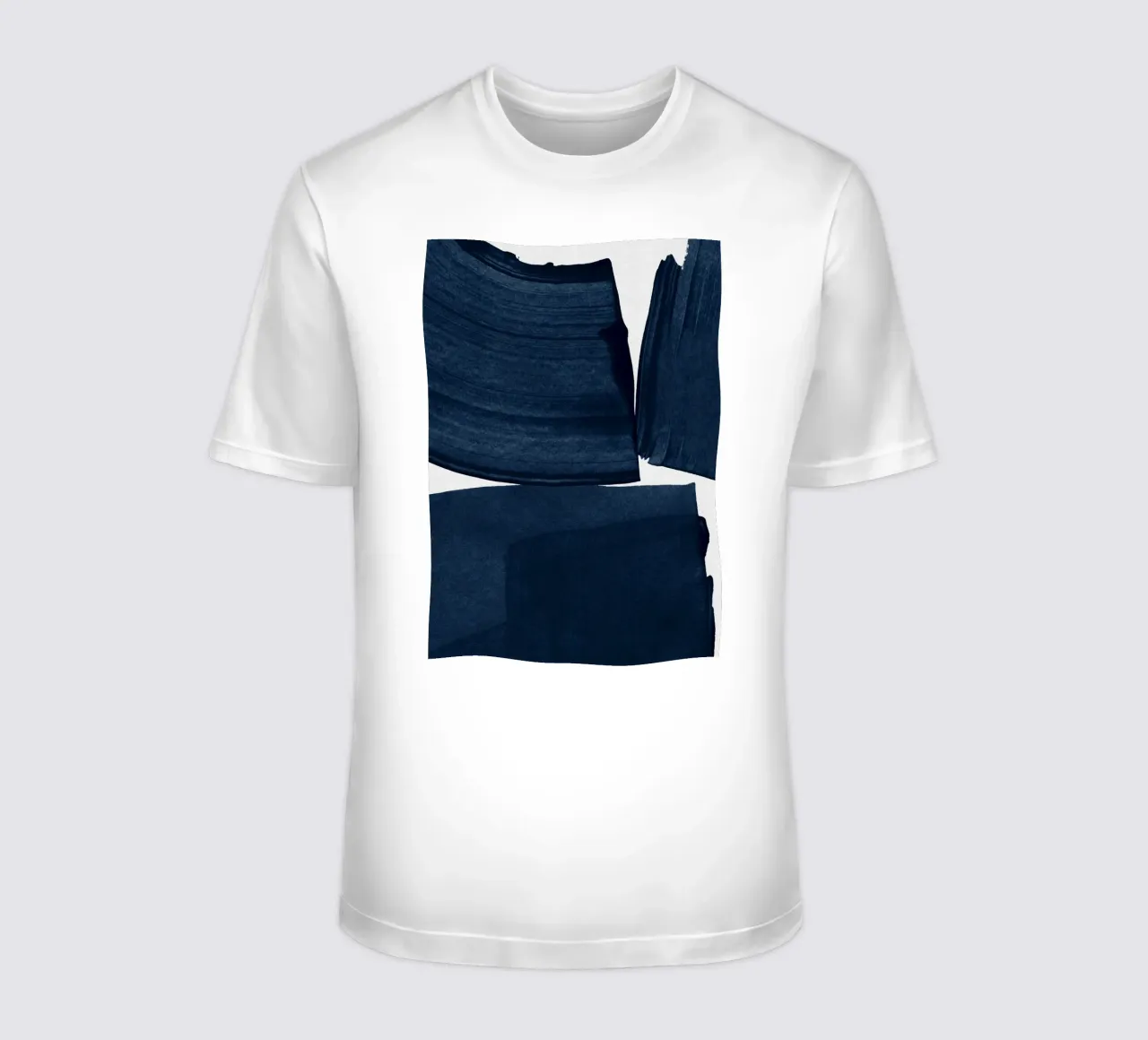 Pittura minimalista Blu I t-shirt da Orara Studio