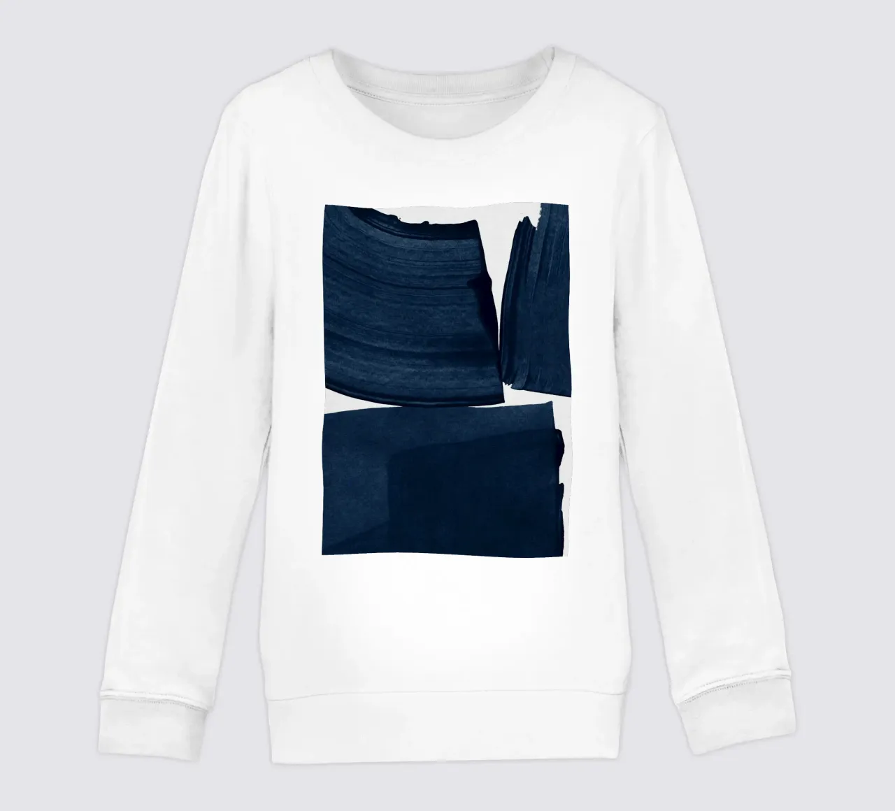 Pittura minimalista Blu I felpa bambino da Orara Studio