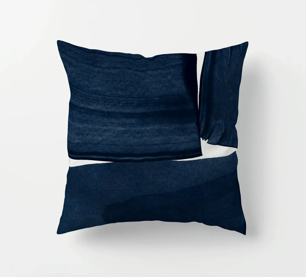 Pittura minimalista Blu I cuscino da Orara Studio