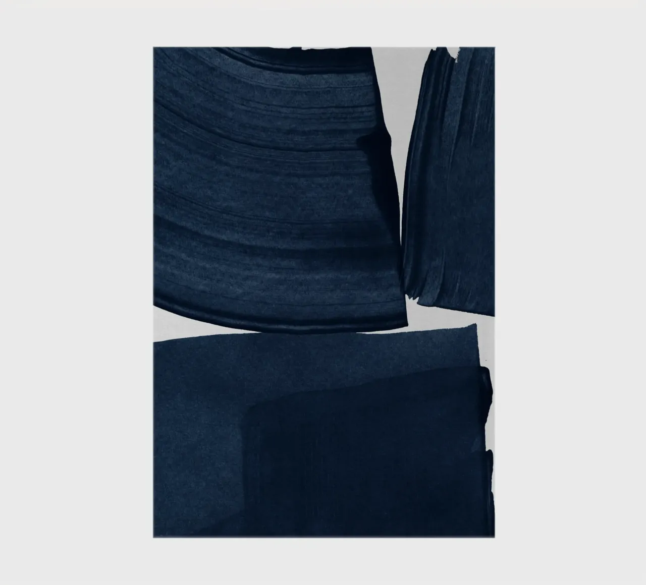 Minimalist Painting Blue I notebook by Orara Studio