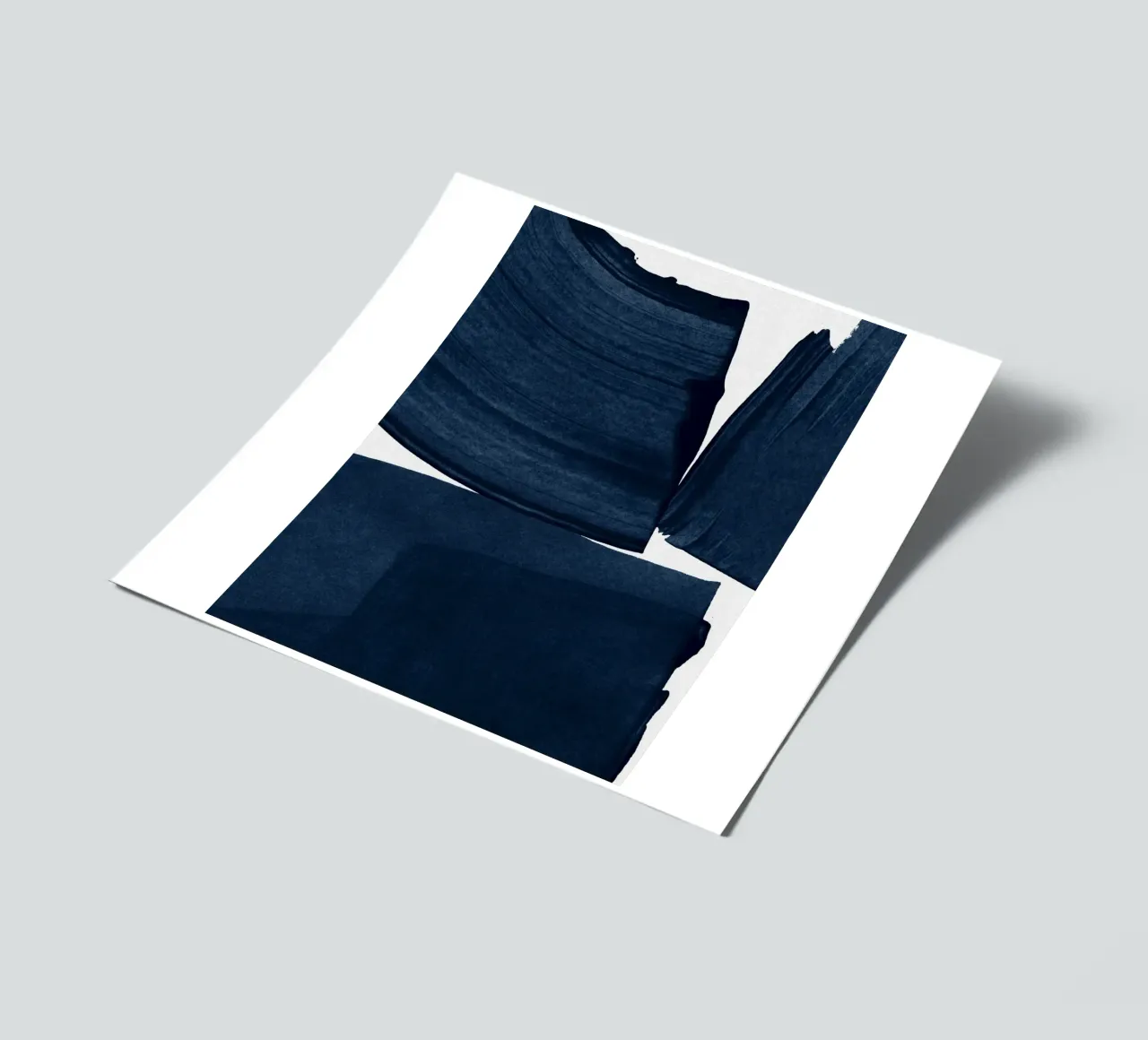 Minimalist Painting Blue I sticker sheet by Orara Studio