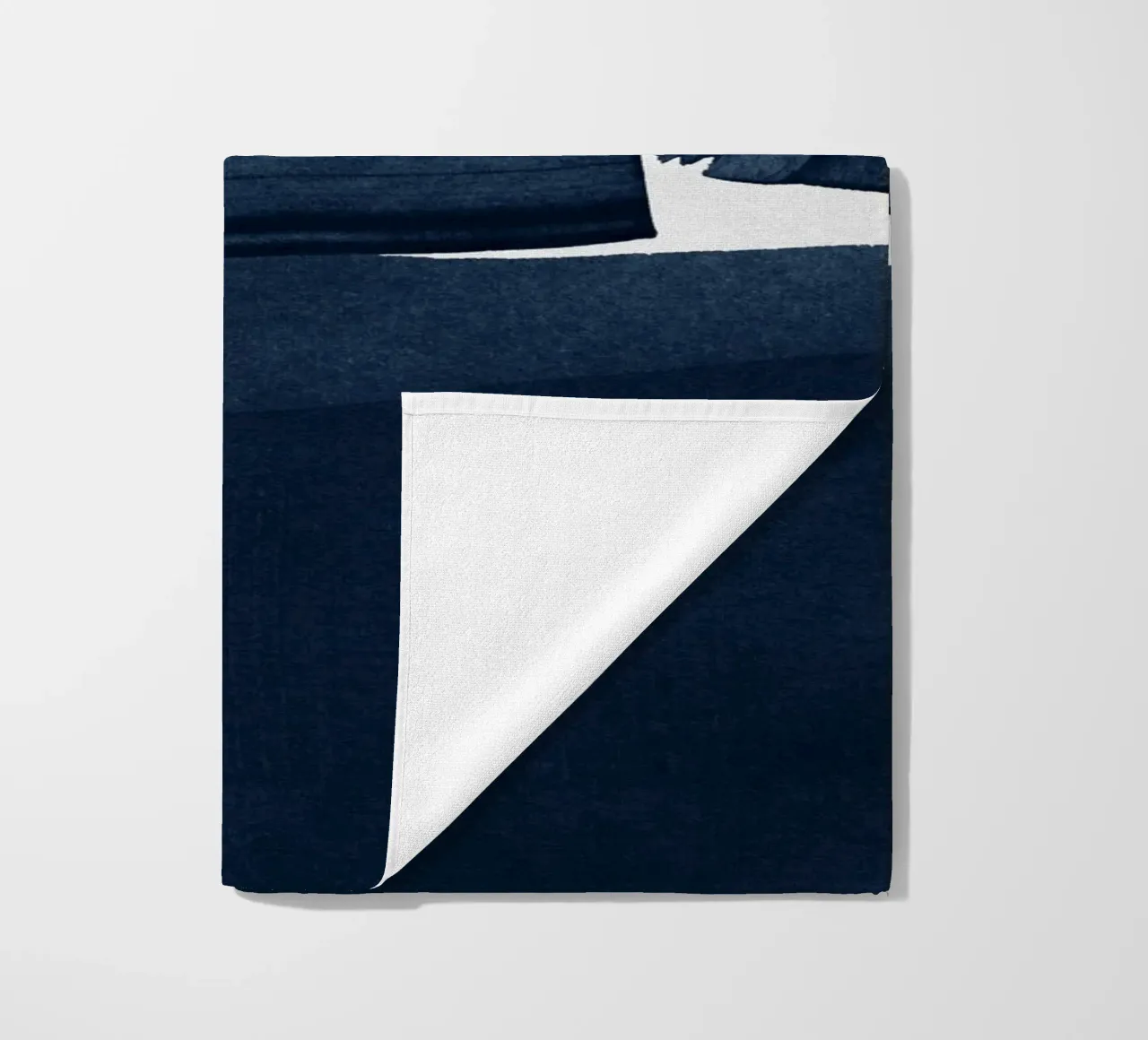 Minimalist Painting Blue I beach towel by Orara Studio