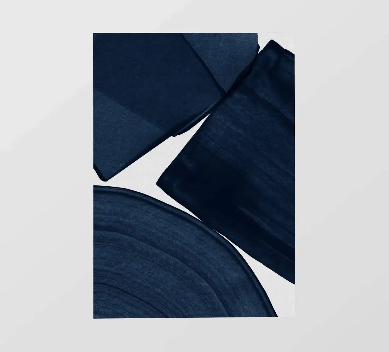Pittura minimalista blu II telo in pvc da Orara Studio