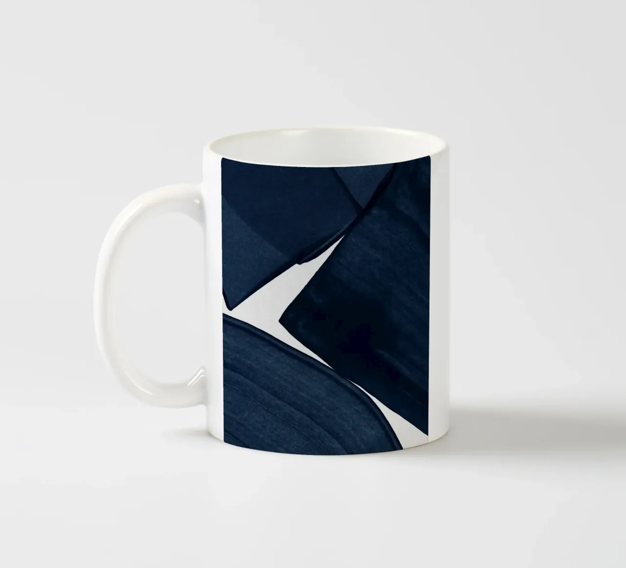 Pittura minimalista blu II tazza in ceramica da Orara Studio
