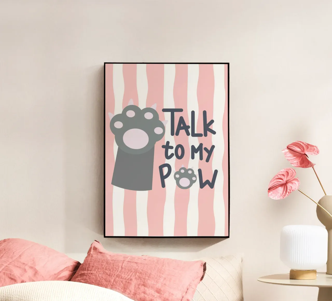 Talk to my paw plexiglass da Yaso Design Quotes