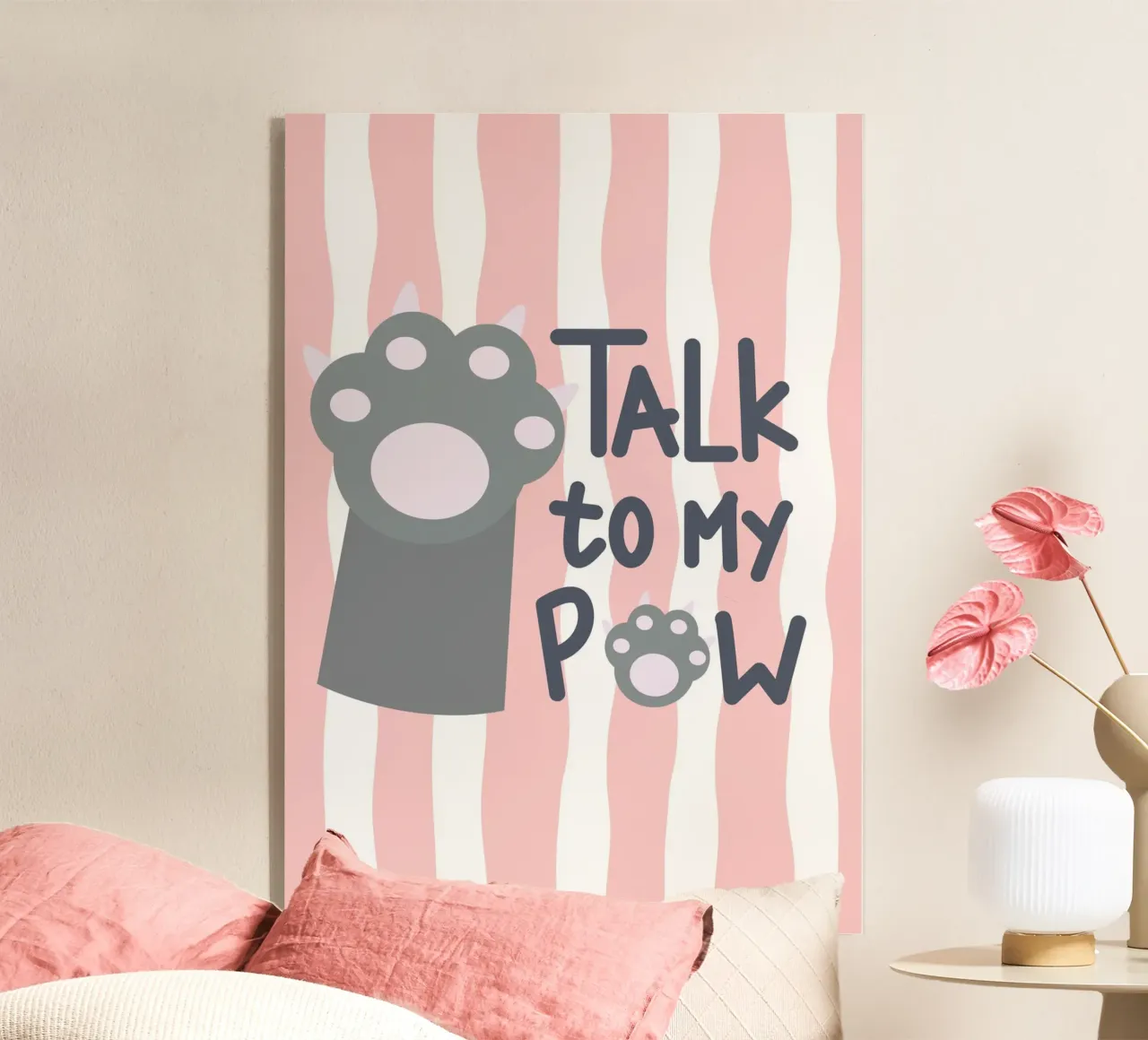 Talk to my paw plexiglass da Yaso Design Quotes