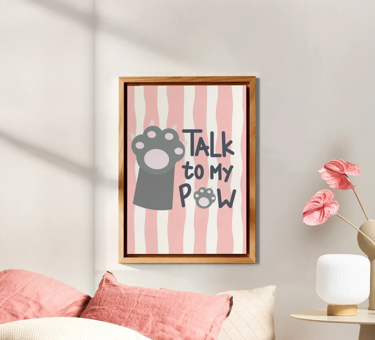 Talk to my paw alluminio dibond da Yaso Design Quotes