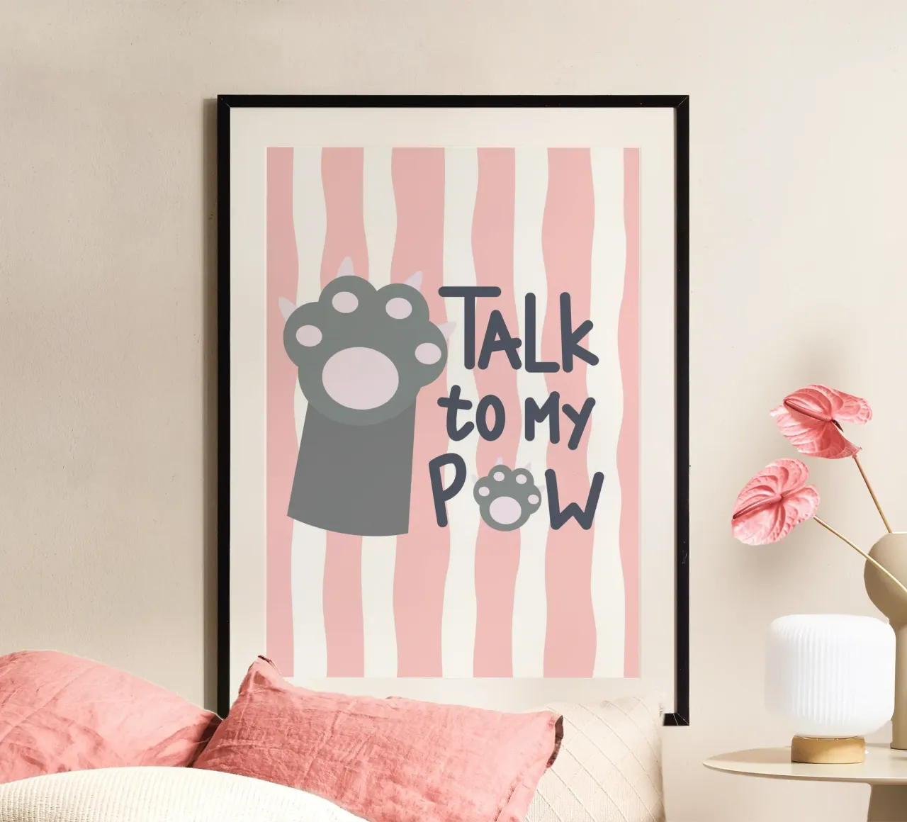 Talk to my paw carta hahnemühle da Yaso Design Quotes