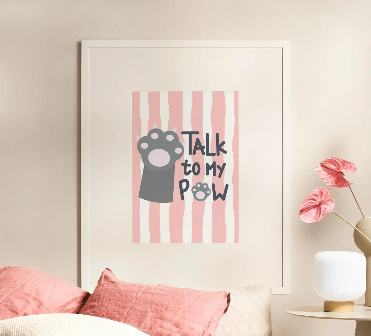 Talk to my paw carta hahnemühle da Yaso Design Quotes