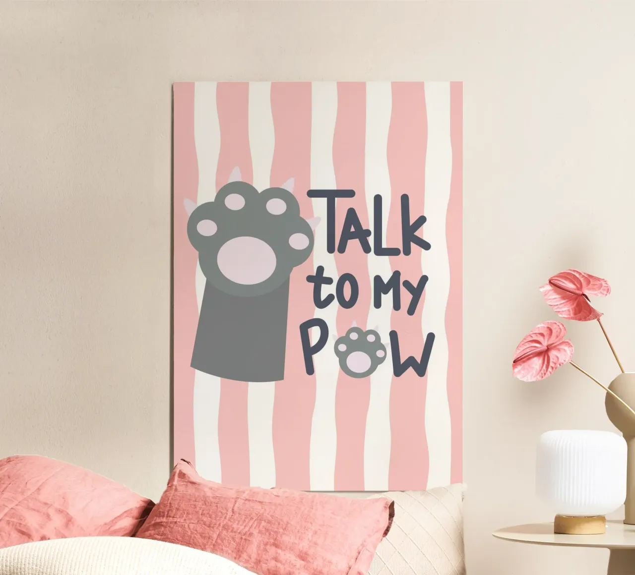 Talk to my paw carta hahnemühle da Yaso Design Quotes