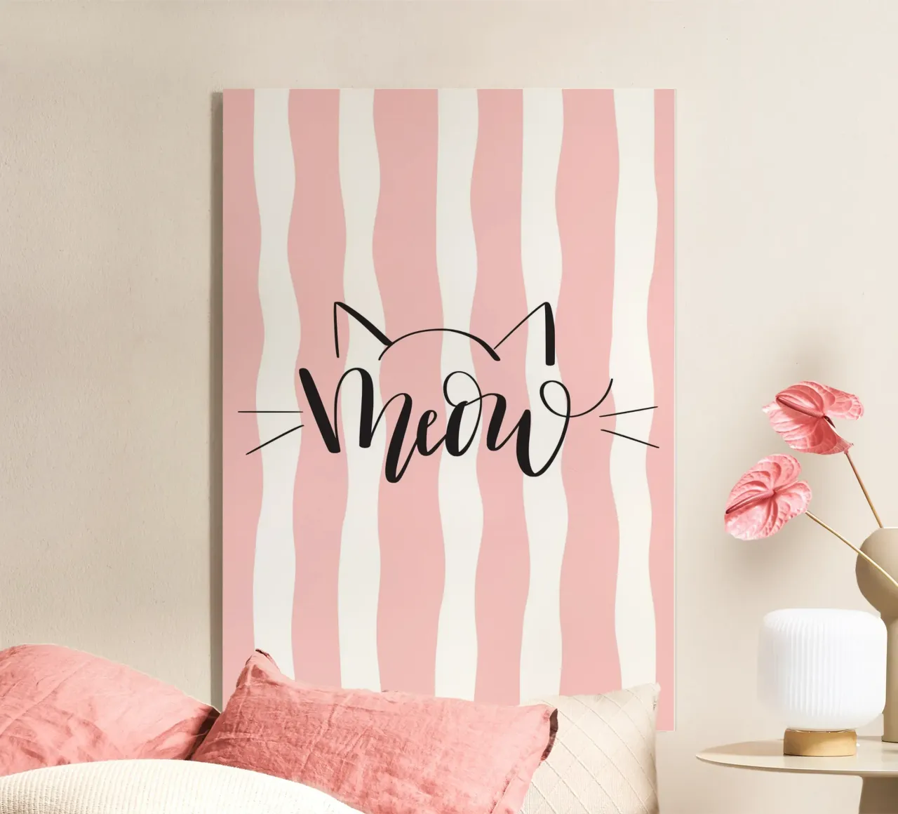 Meow acryl van Yaso Design Quotes