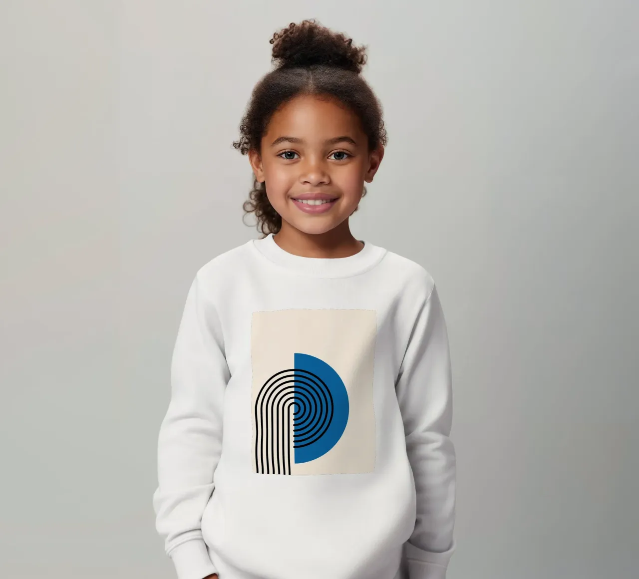 Retro Geometric Lines felpa bambino da Cozy Vibes