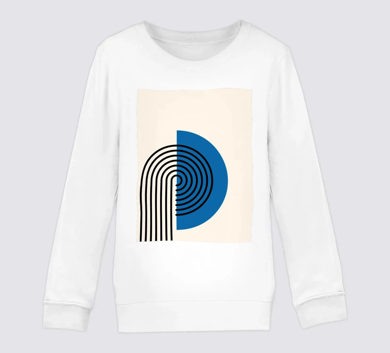 Retro Geometric Lines felpa bambino da Cozy Vibes