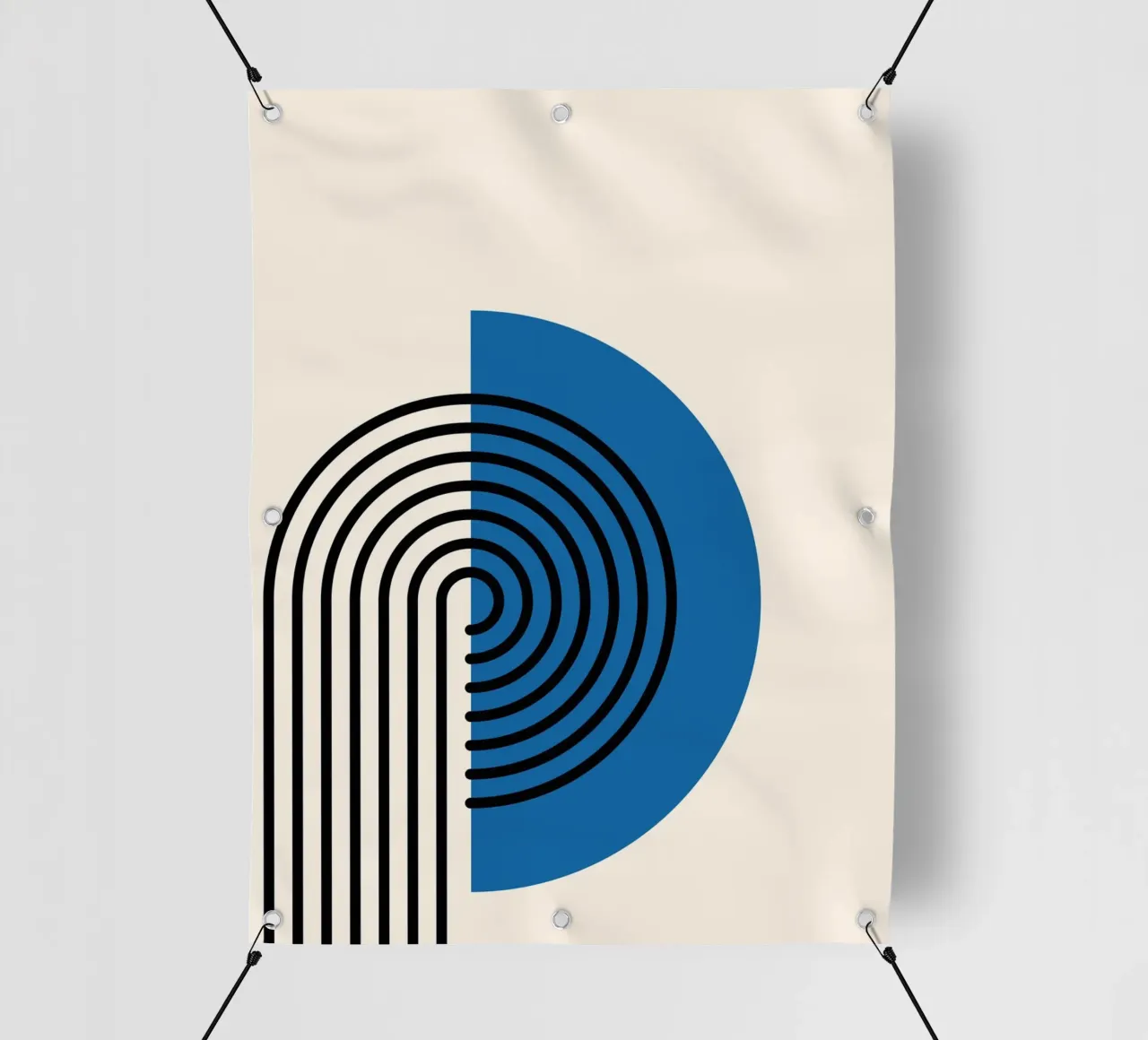 Retro Geometric Lines telo in pvc da Cozy Vibes