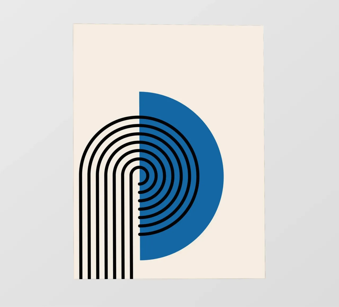 Retro Geometric Lines telo in pvc da Cozy Vibes