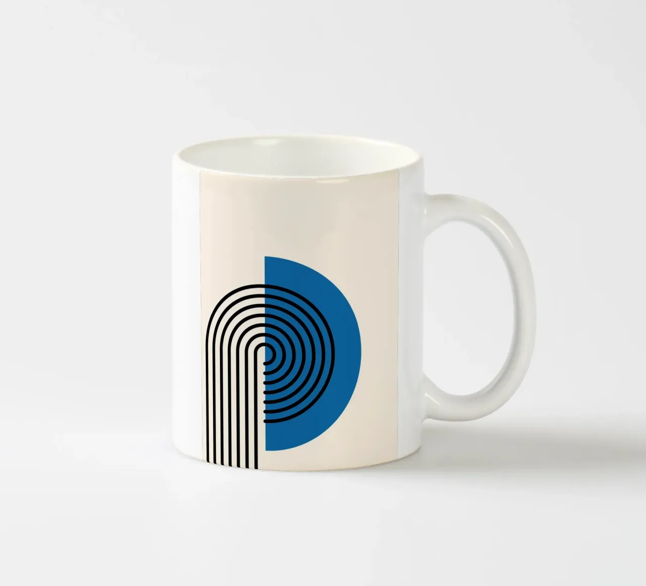 Retro Geometric Lines tazza in ceramica da Cozy Vibes