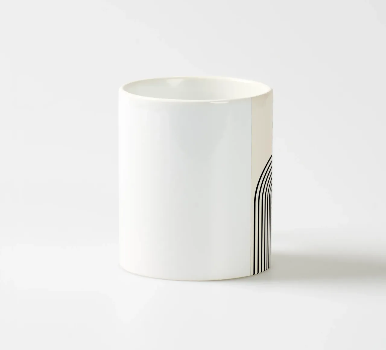 Retro Geometric Lines tazza in ceramica da Cozy Vibes