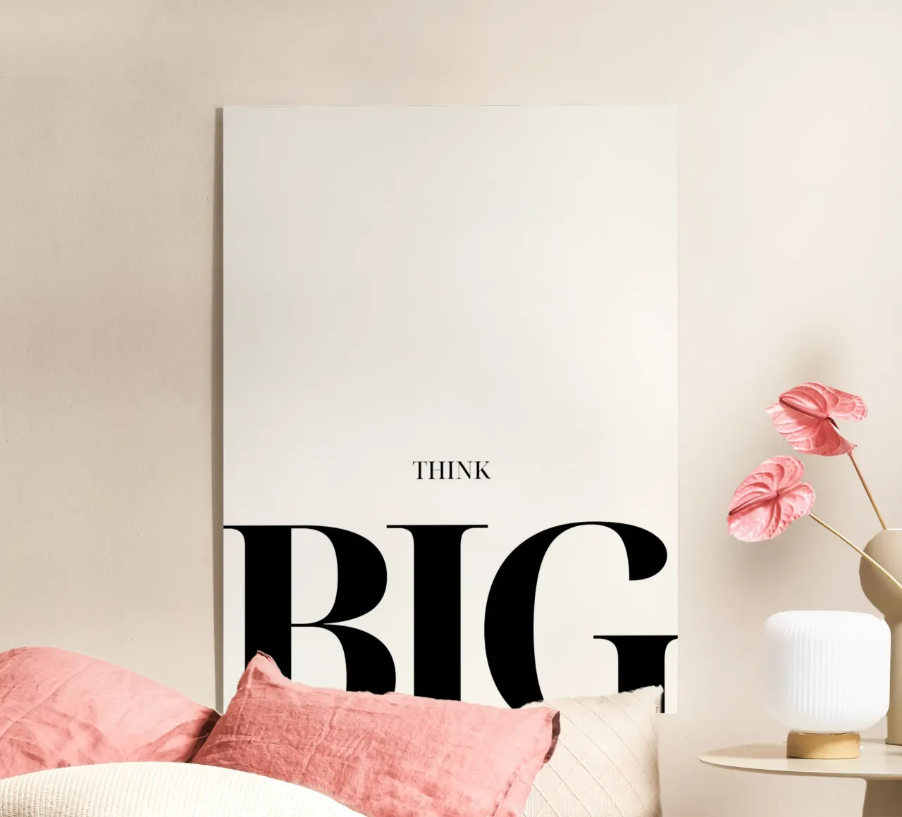 Vetgedrukte typografie acryl van Cozy Vibes