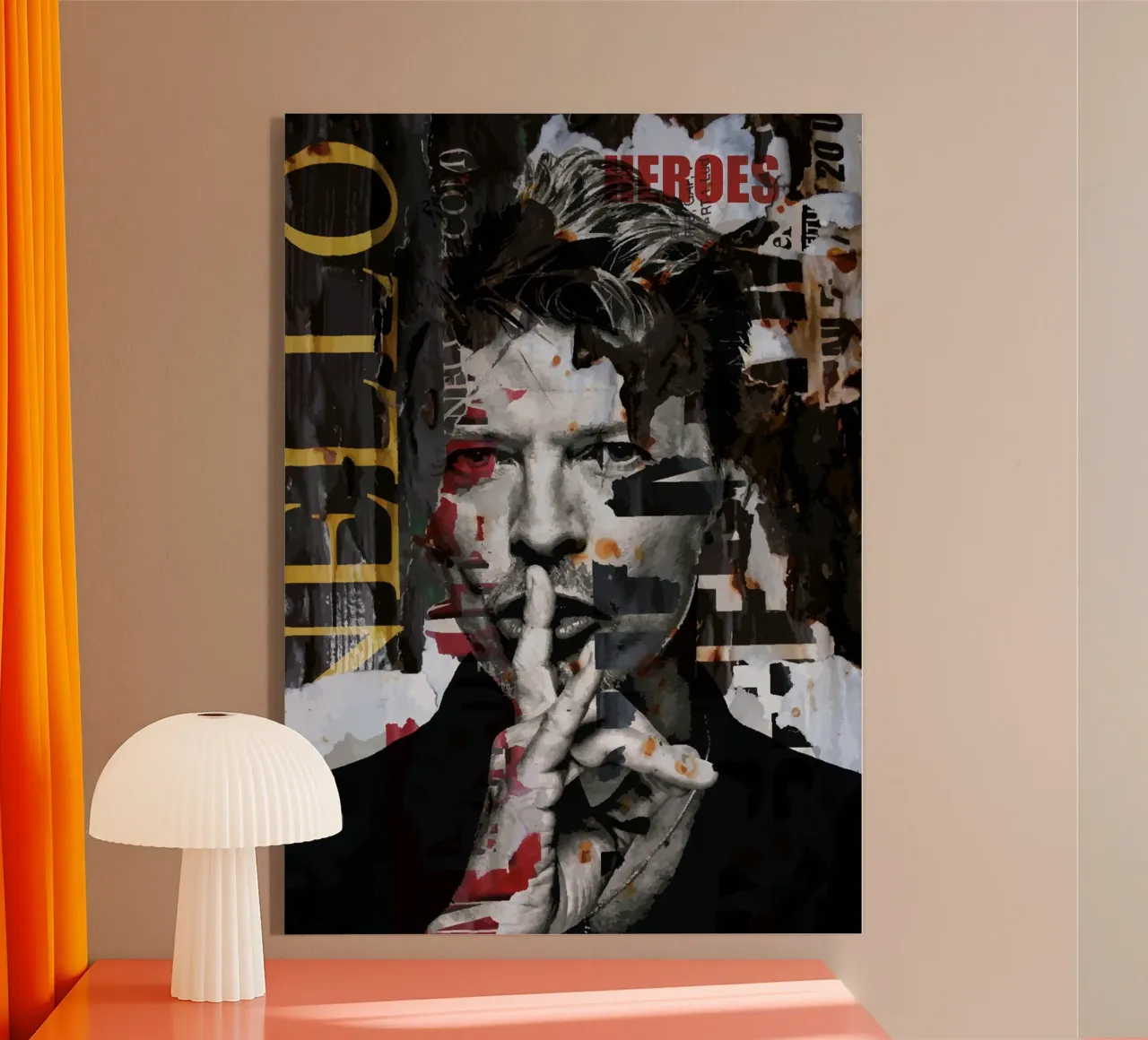 David Bowie acrylic glass by kathrin-krieter