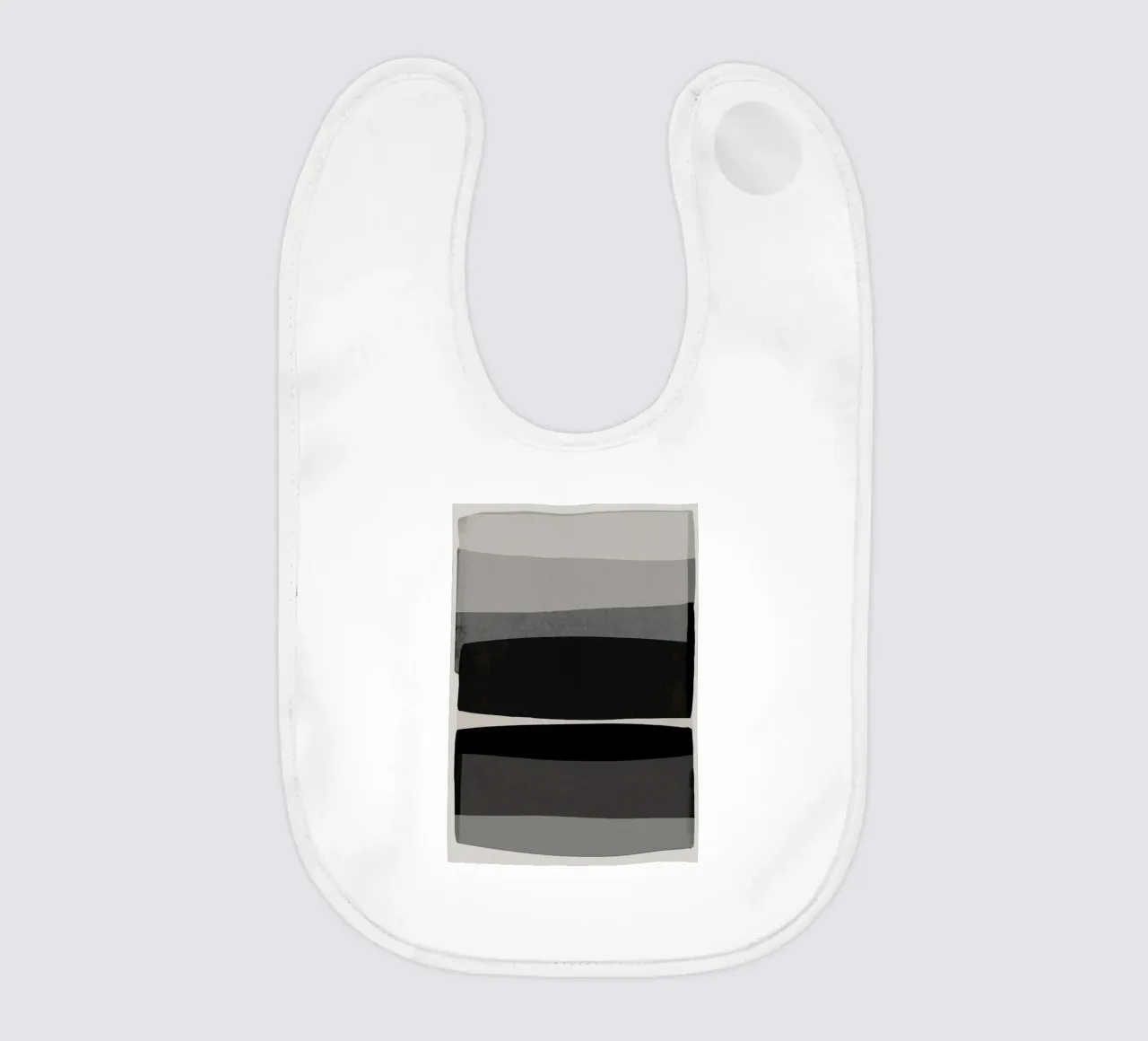 Bianco e nero moderno bavaglino da Orara Studio