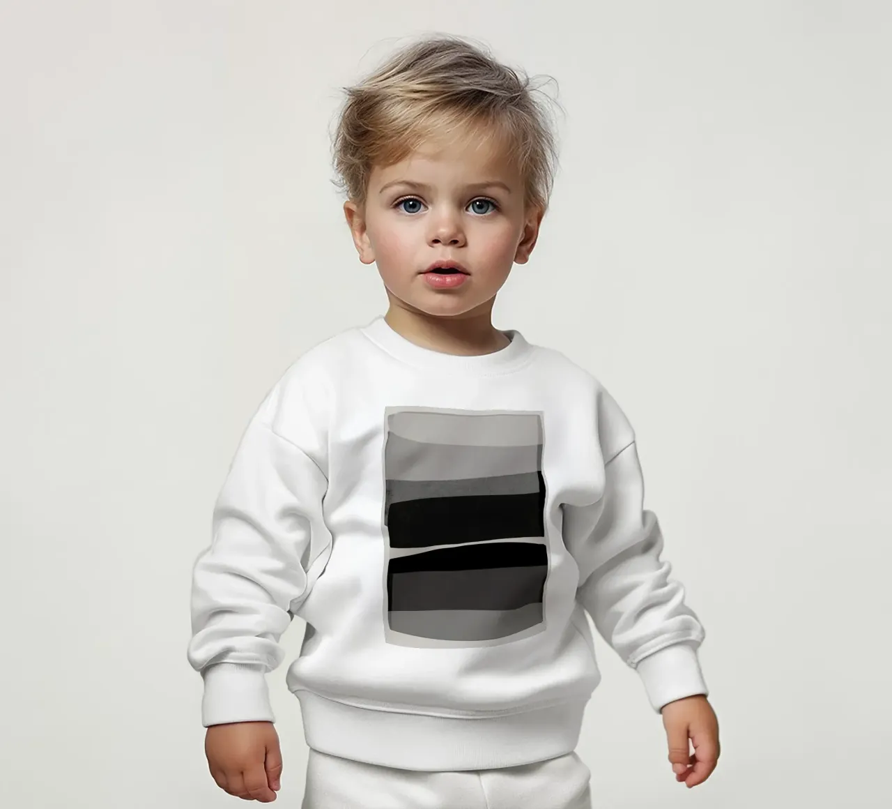 Bianco e nero moderno felpa neonato da Orara Studio