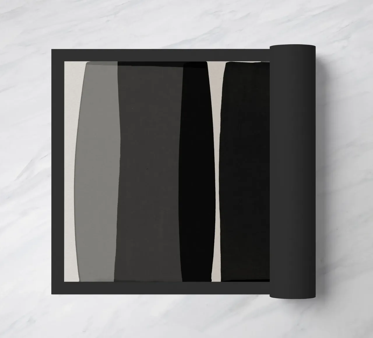 Bianco e nero moderno zerbino da Orara Studio