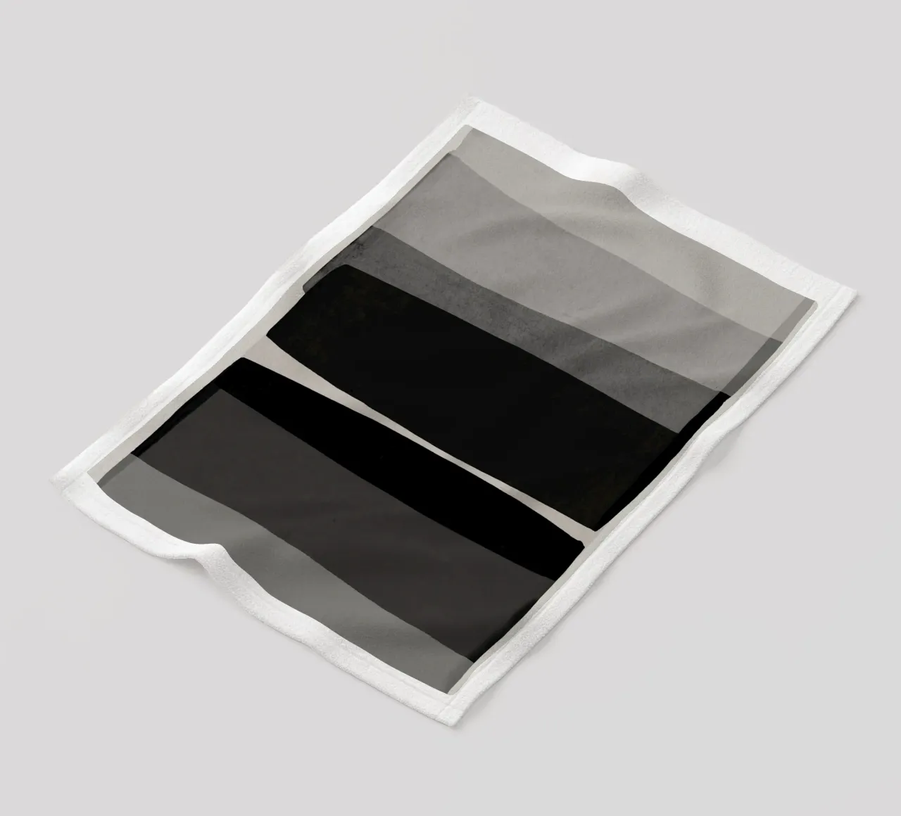 Bianco e nero moderno coperta in pile da Orara Studio