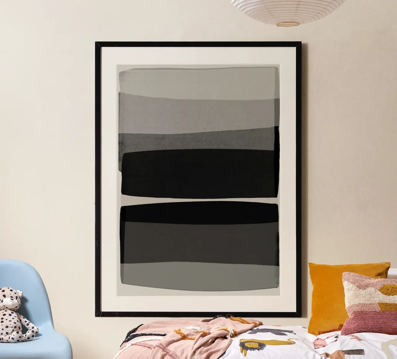 Bianco e nero moderno poster da Orara Studio