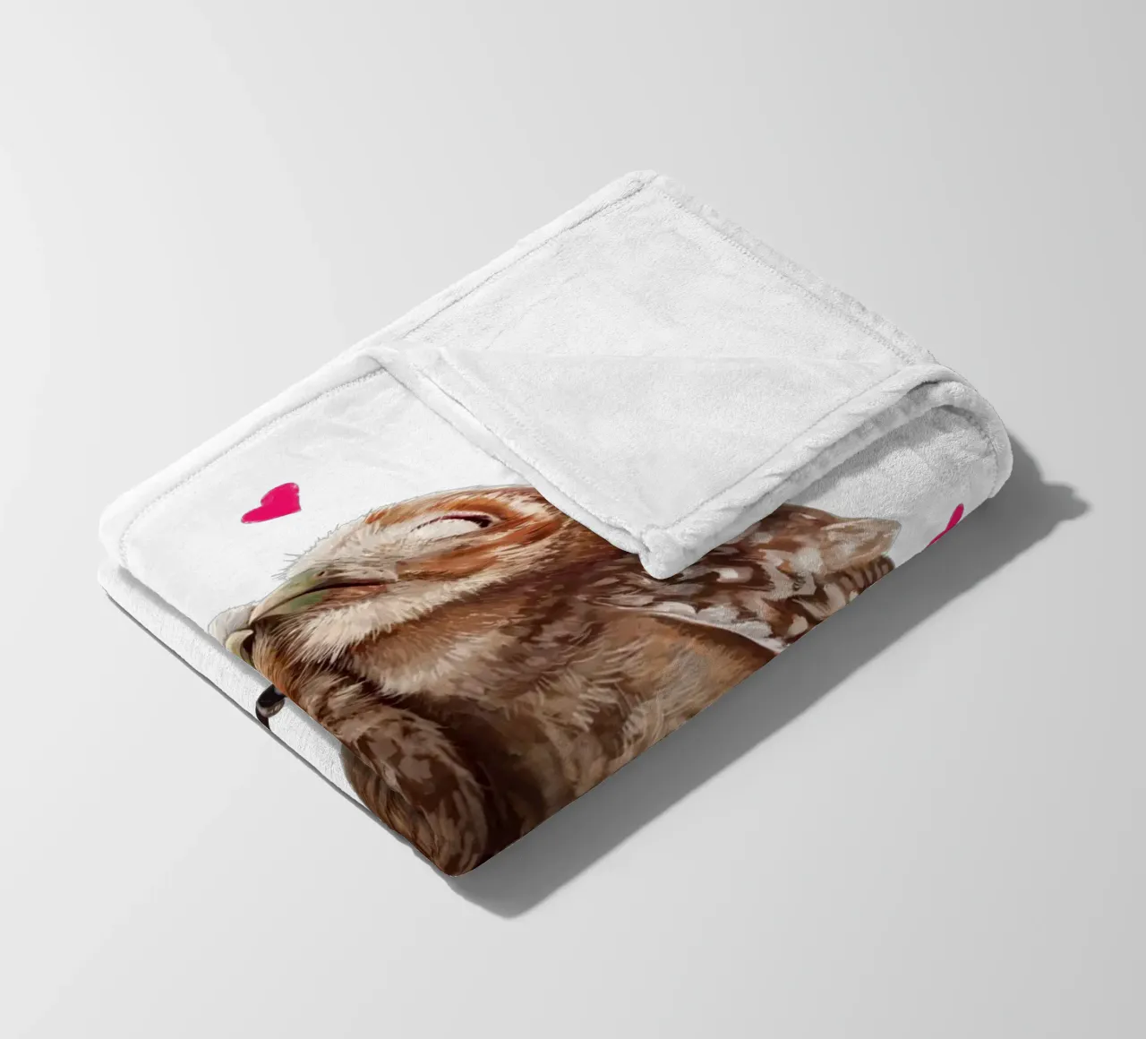 Lovely owls fleece blanket by valeriyakorenkova