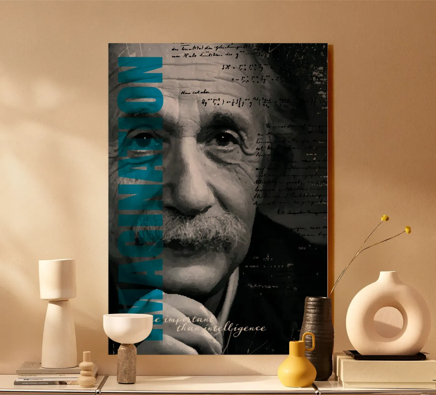 Albert Einstein acryl van kathrin-krieter