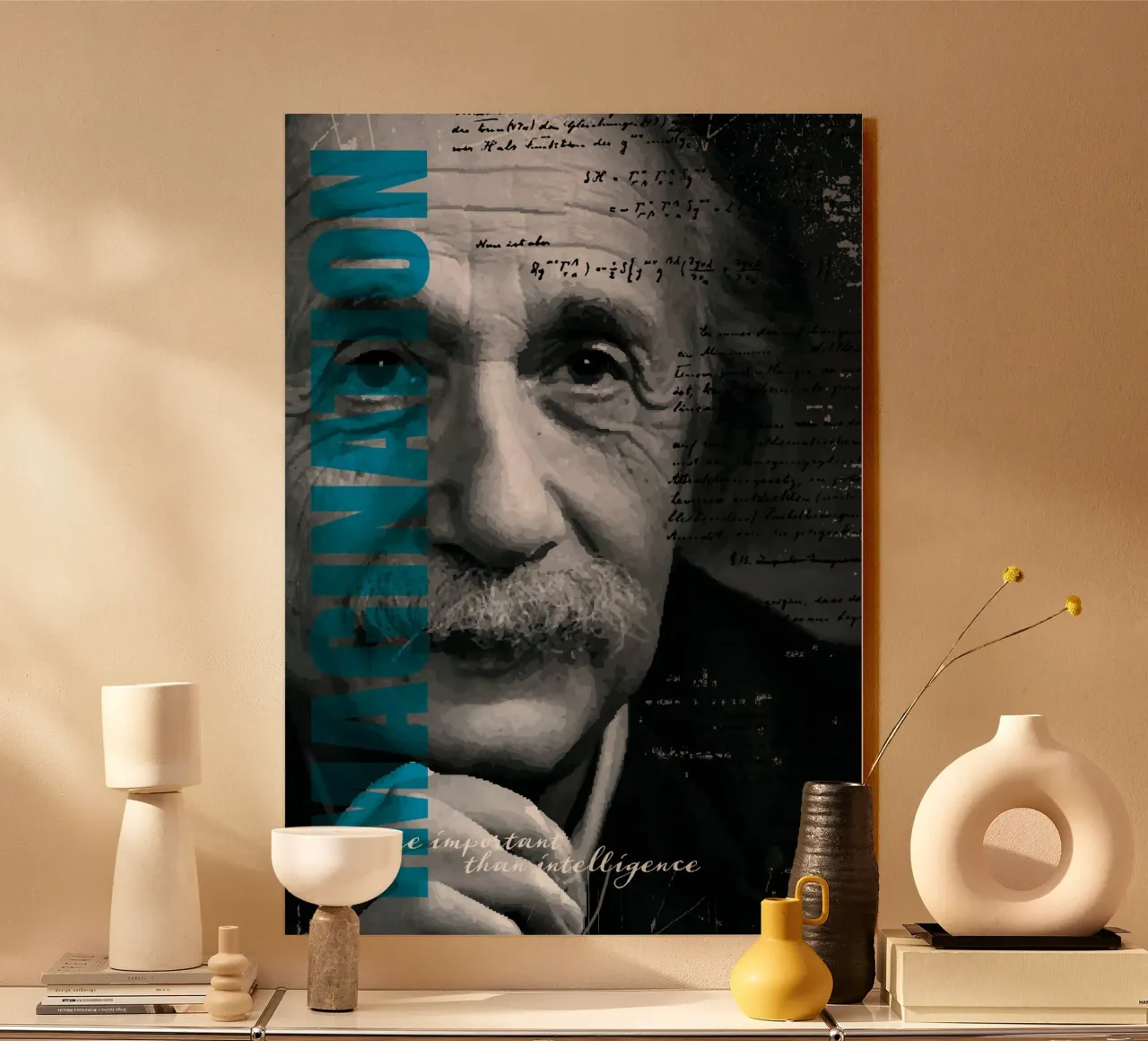 Albert Einstein alluminio dibond da kathrin-krieter