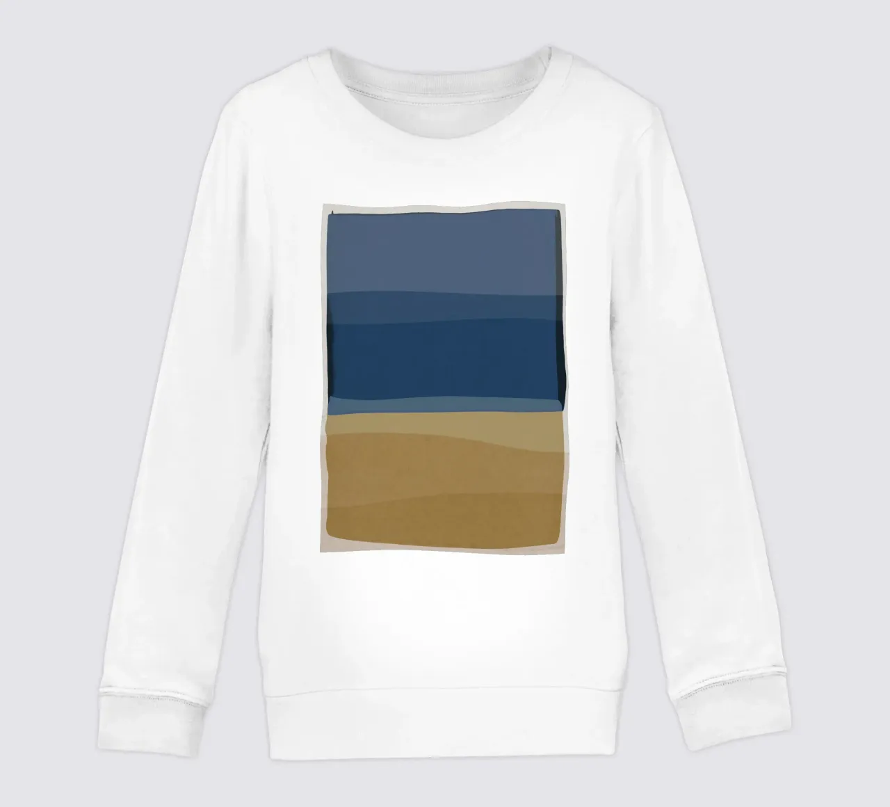 Blu e marrone moderno felpa bambino da Orara Studio