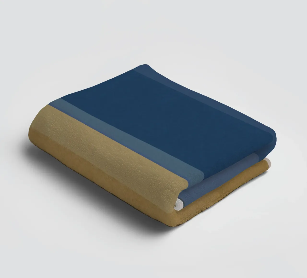 Blu e marrone moderno asciugamano da bagno da Orara Studio
