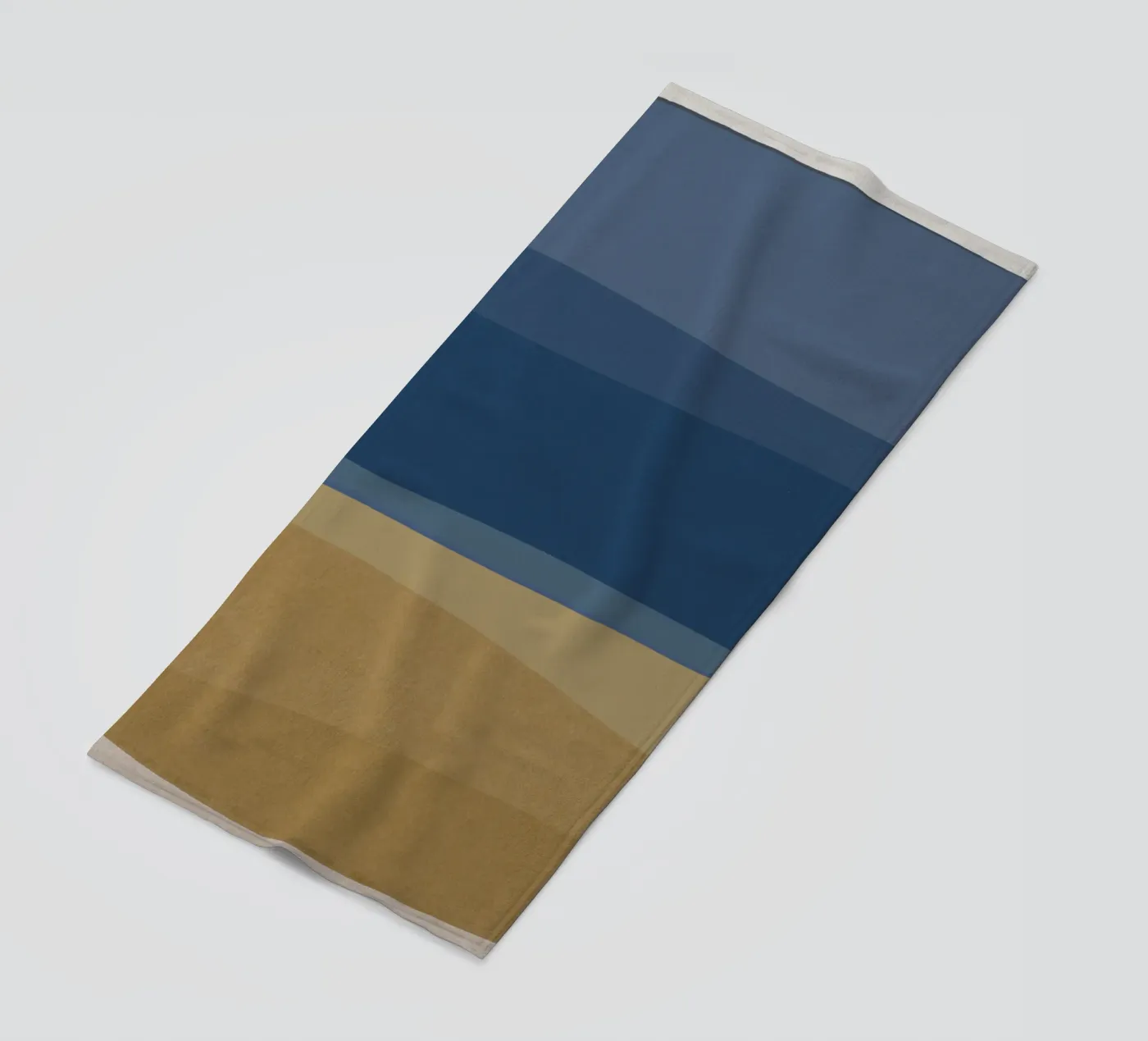 Blu e marrone moderno telo mare da Orara Studio